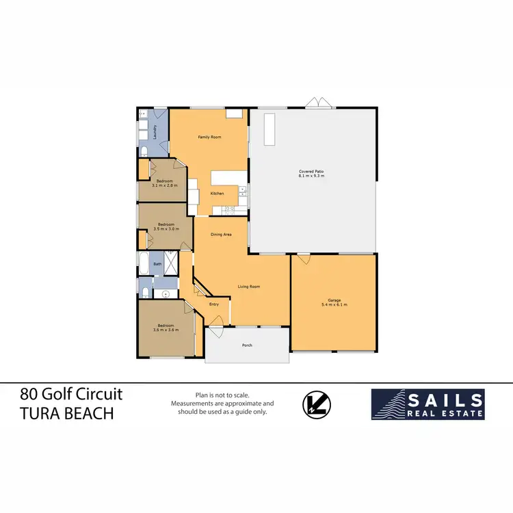 Floorplan of Homely house listing, 80 Golf Circuit, Tura Beach NSW 2548