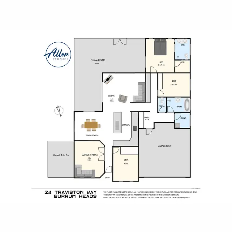 Floorplan of Homely house listing, 24 Traviston Way, Burrum Heads QLD 4659