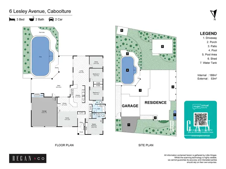 Floorplan of Homely house listing, 6 Lesley Avenue, Caboolture QLD 4510