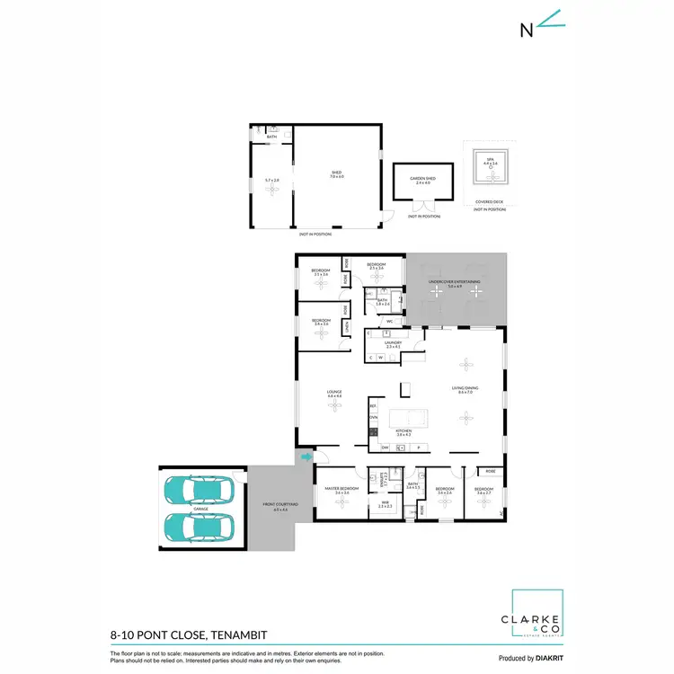Floorplan of Homely house listing, 8-10 Pont Close, Tenambit NSW 2323