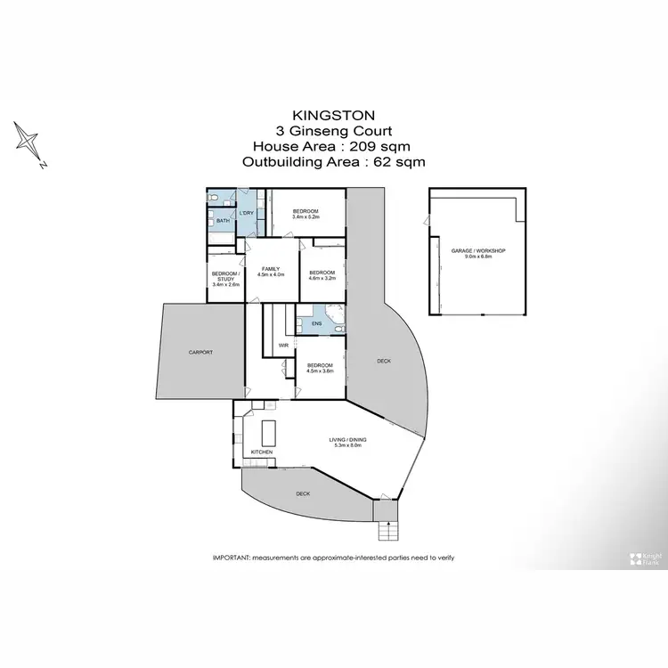 Floorplan of Homely house listing, 3 Ginseng Court, Kingston TAS 7050