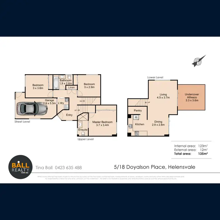 Floorplan of Homely townhouse listing, 5/18 Doyalson Place, Helensvale QLD 4212