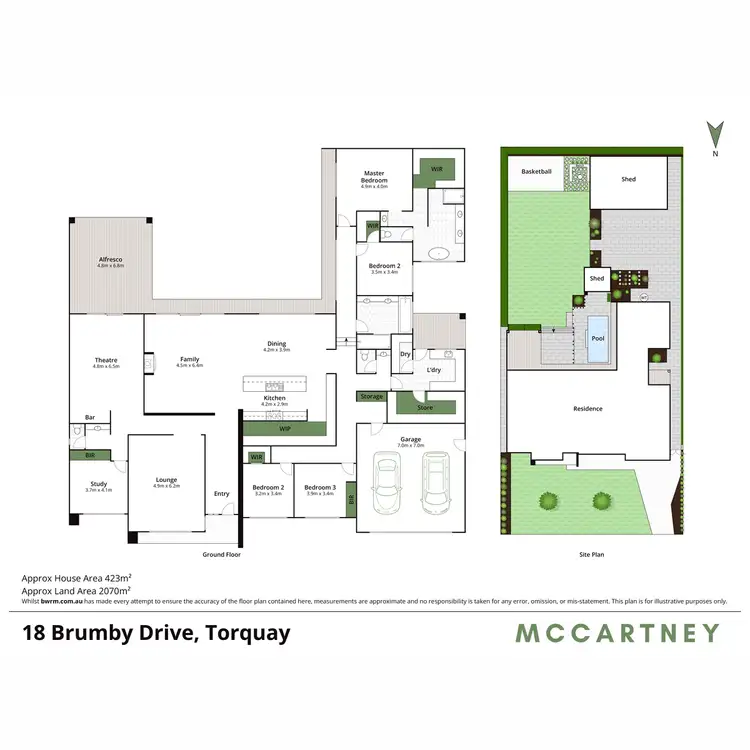 Floorplan of Homely house listing, 18 Brumby Drive, Torquay VIC 3228