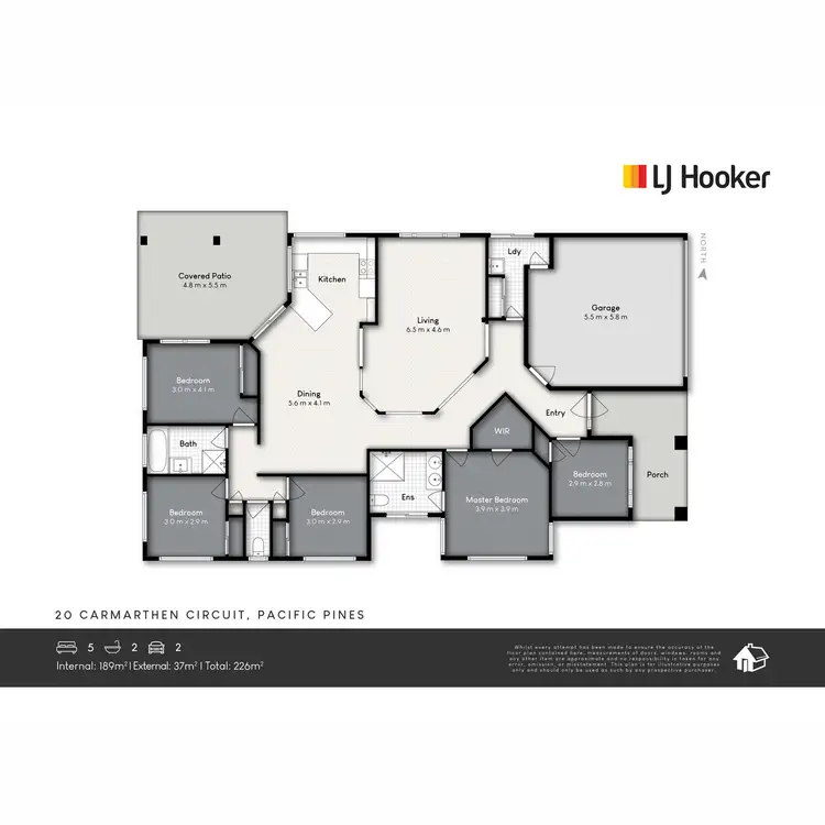 Floorplan of Homely house listing, 20 Carmarthen Circuit, Pacific Pines QLD 4211