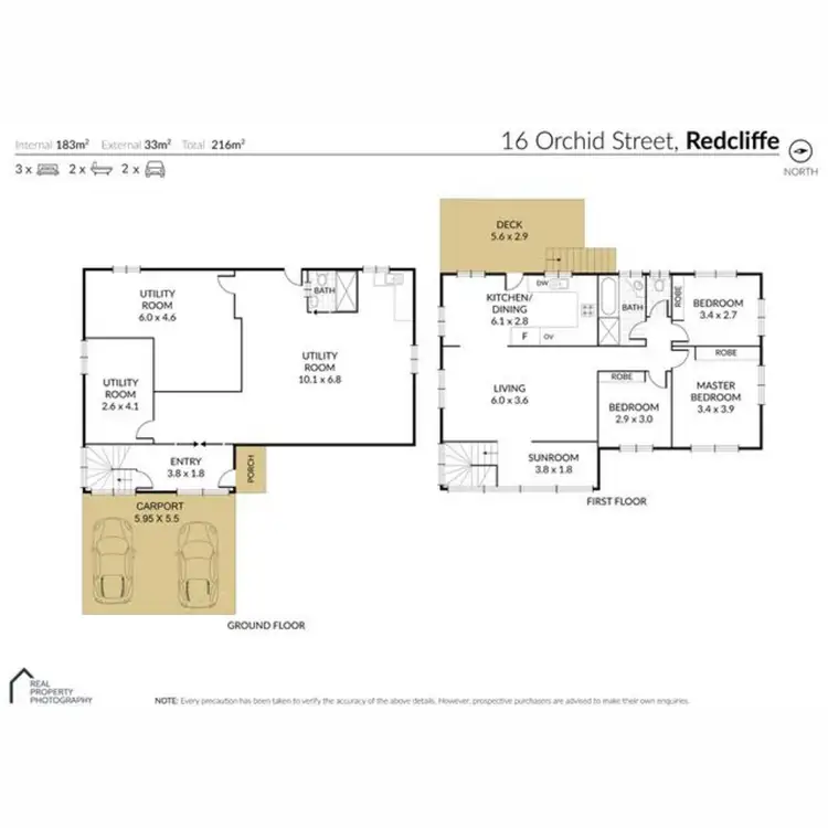 Floorplan of Homely house listing, 16 Orchid Street, Redcliffe QLD 4020