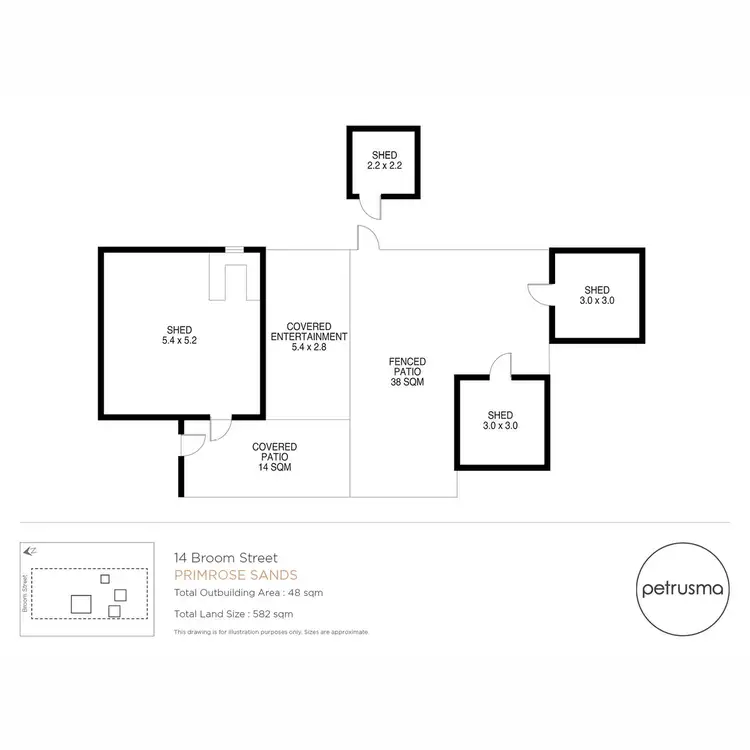 Floorplan of Homely land listing, 14 Broom Street, Primrose Sands TAS 7173