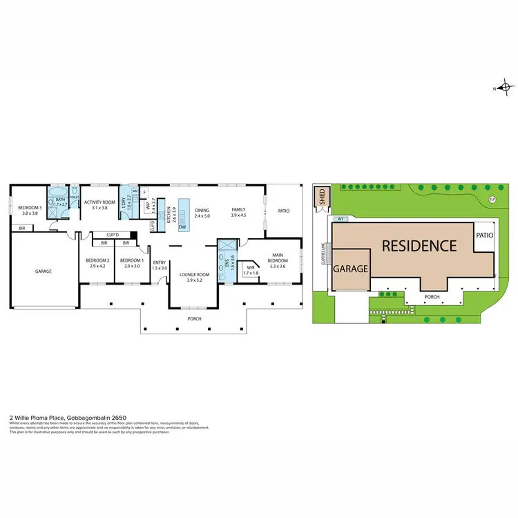 Floorplan of Homely house listing, 2 Willie Ploma Place, Gobbagombalin NSW 2650