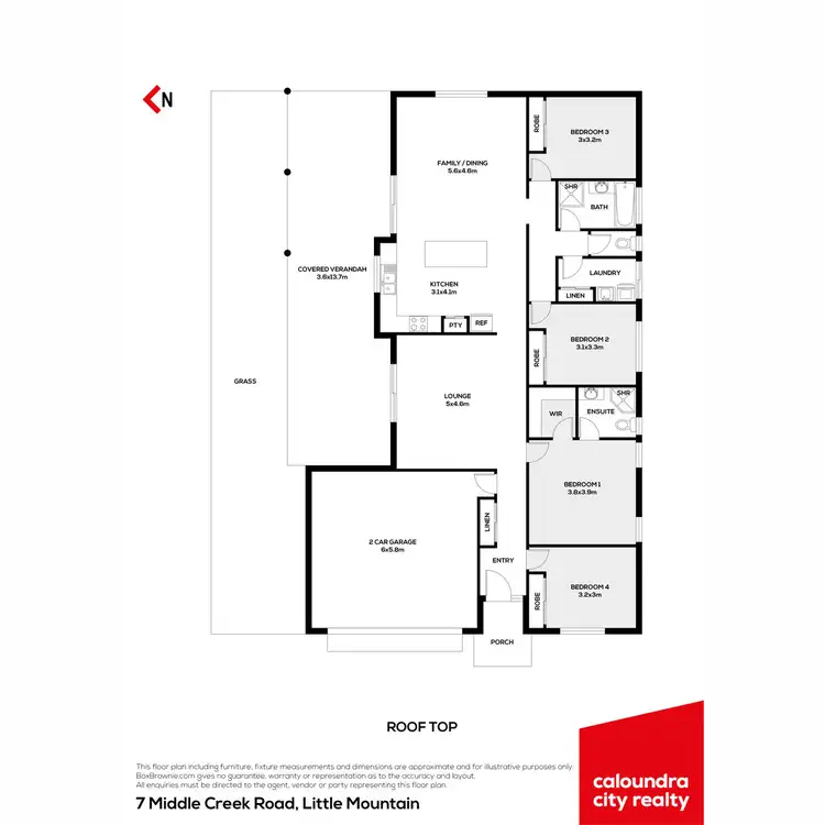 Floorplan of Homely house listing, 7 Middle Creek Road, Little Mountain QLD 4551