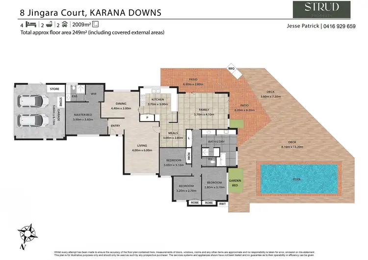 Floorplan of Homely house listing, 8 Jingara Court, Karana Downs QLD 4306