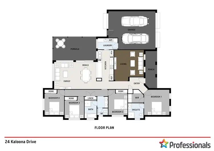 Floorplan of Homely house listing, 24 Kaloona Drive, Bourkelands NSW 2650