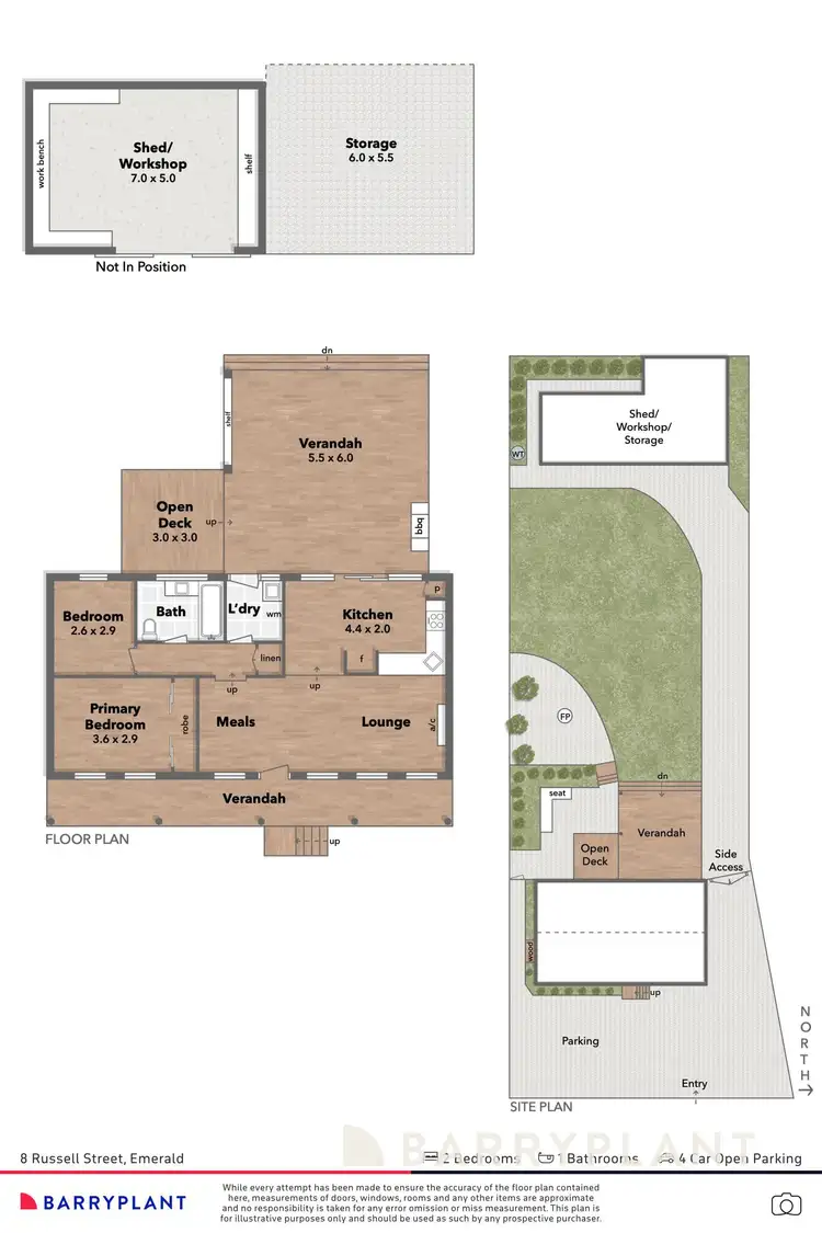Floorplan of Homely house listing, 8 Russell Street, Emerald VIC 3782