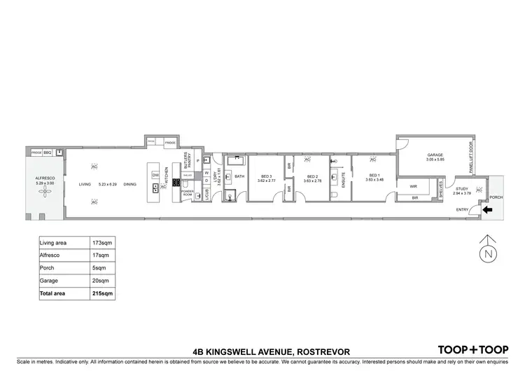 Floorplan of Homely house listing, 4B Kingswell Avenue, Rostrevor SA 5073