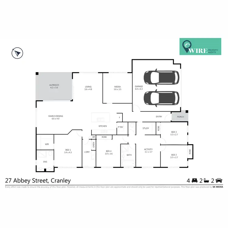 Floorplan of Homely house listing, 27 Abbey Street, Cranley QLD 4350