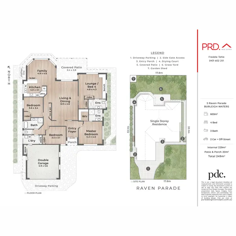 Floorplan of Homely house listing, 5 Raven Parade, Burleigh Waters QLD 4220