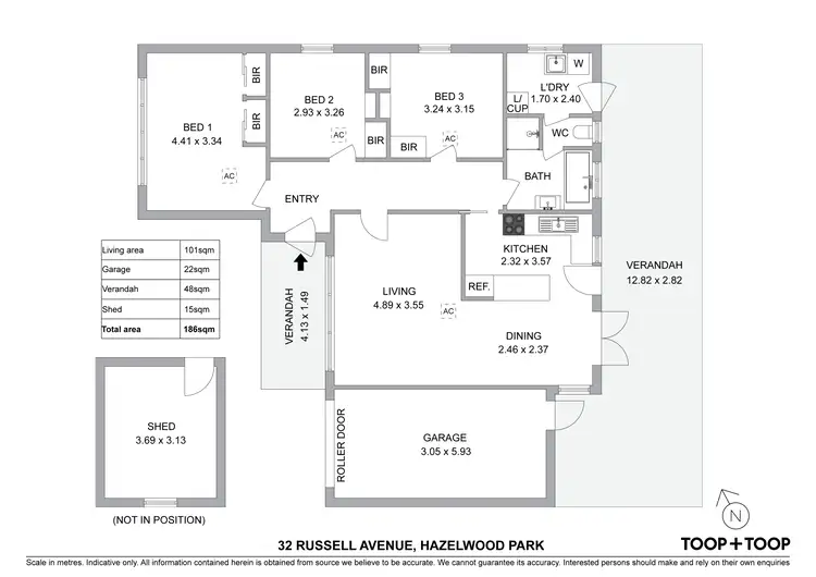 Floorplan of Homely house listing, 32 Russell Avenue, Hazelwood Park SA 5066