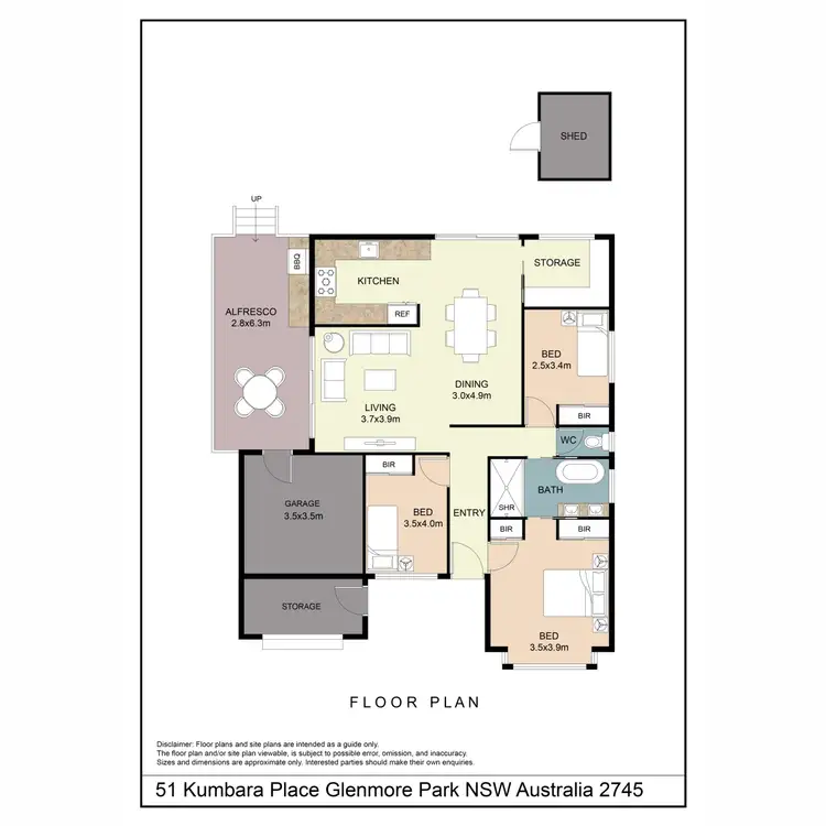 Floorplan of Homely house listing, 51 Kumbara Close, Glenmore Park NSW 2745