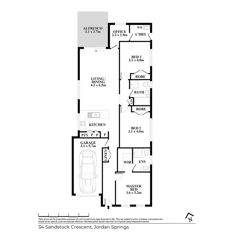 Floorplan of Homely house listing, 34 Sandstock Crescent, Jordan Springs NSW 2747