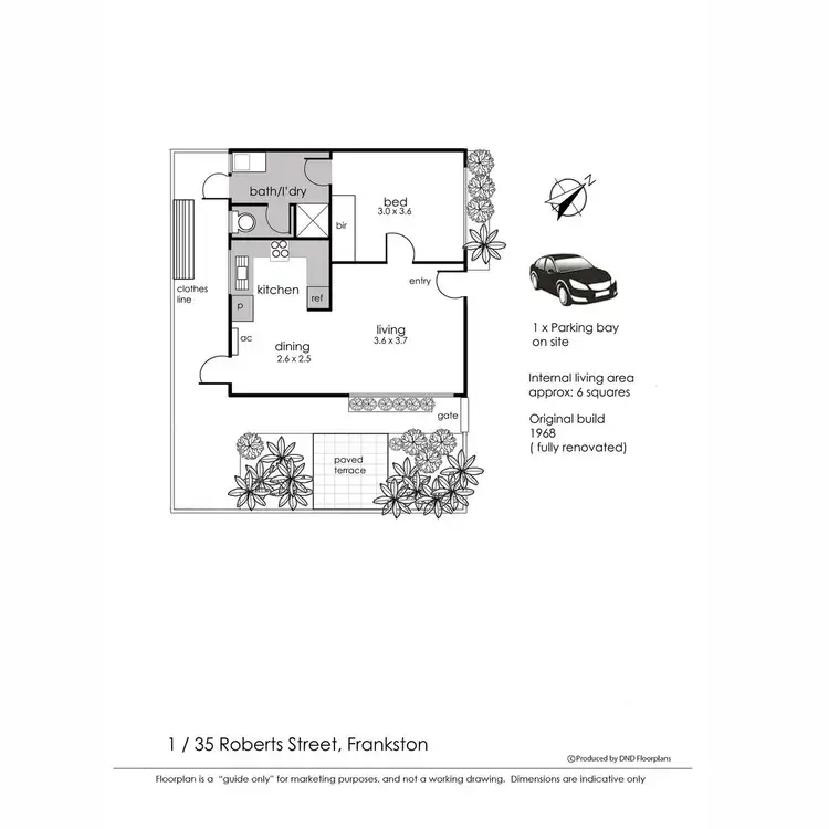 Floorplan of Homely unit listing, 1/35 Roberts Street, Frankston VIC 3199