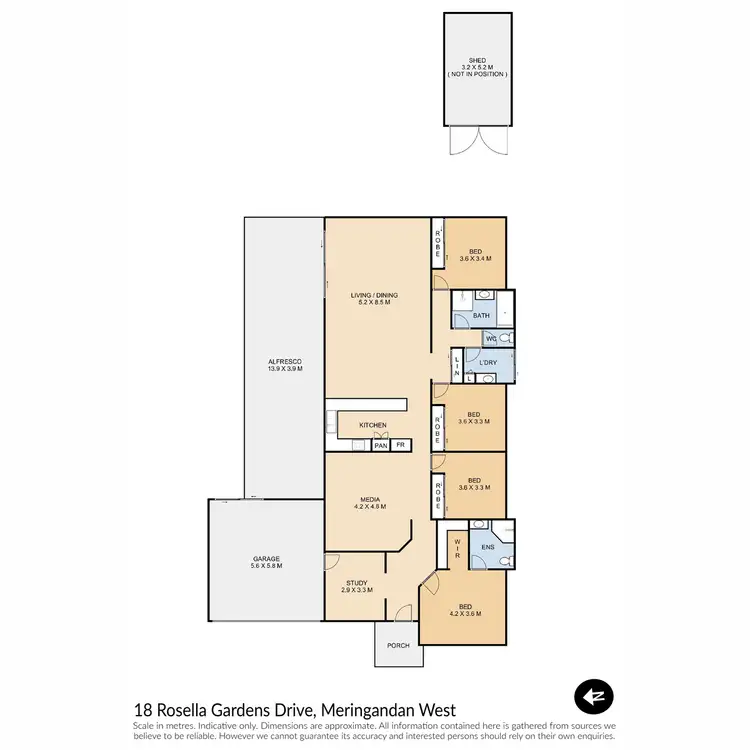 Floorplan of Homely house listing, 18 Rosella Gardens Drive, Meringandan West QLD 4352
