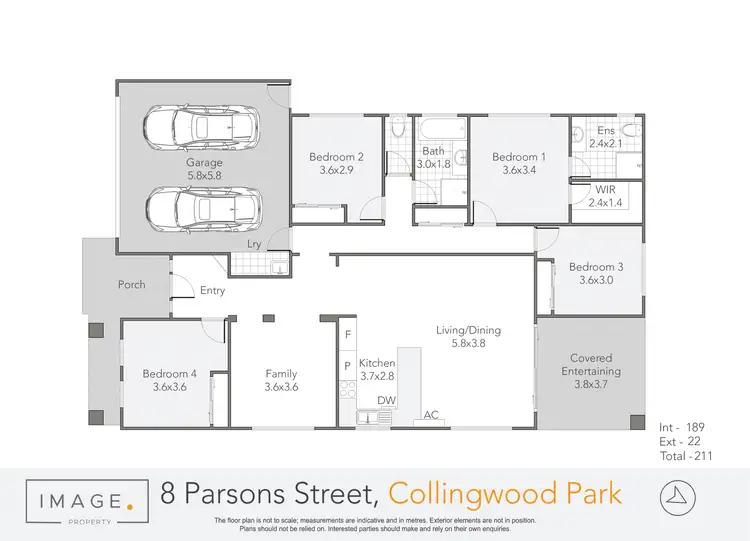Floorplan of Homely house listing, 8 Parsons Street, Collingwood Park QLD 4301