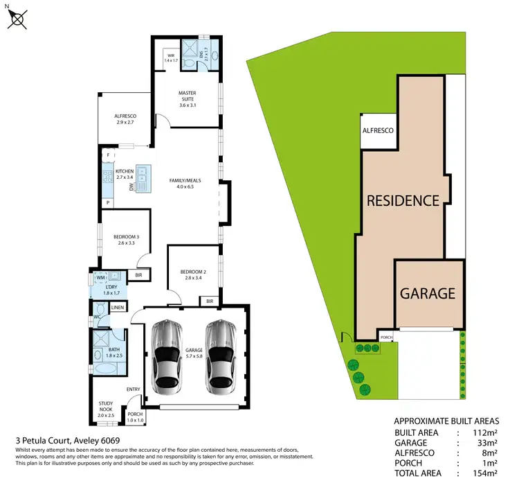 Floorplan of Homely house listing, 3 Petula Court, Aveley WA 6069
