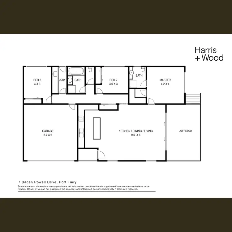 Floorplan of Homely house listing, 7 Baden Powell Drive, Port Fairy VIC 3284