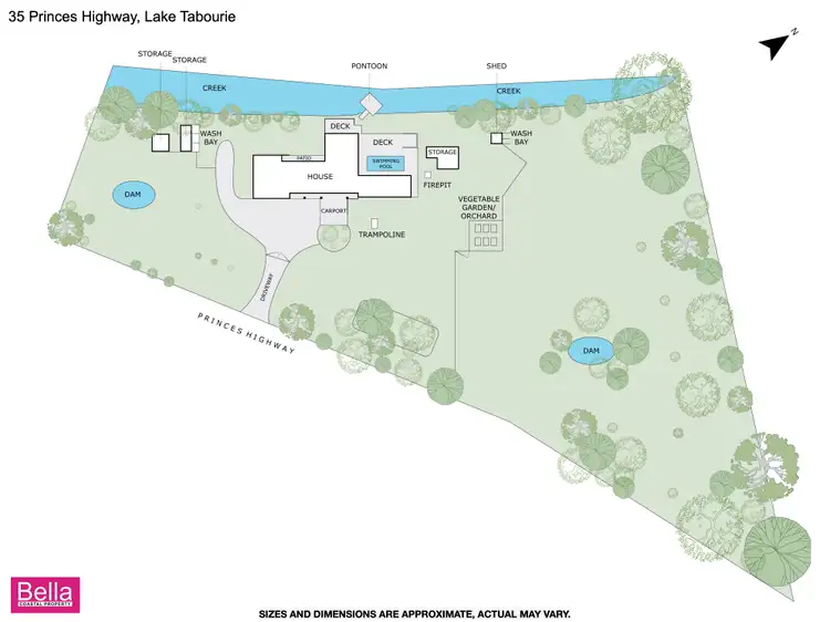 Floorplan of Homely rural property listing, 35 Princes Highway, Lake Tabourie NSW 2539