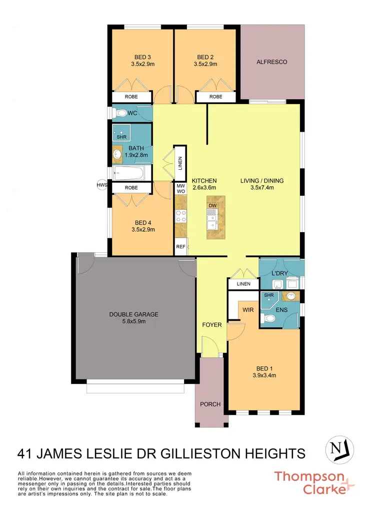 Floorplan of Homely house listing, 41 James Leslie Drive, Gillieston Heights NSW 2321