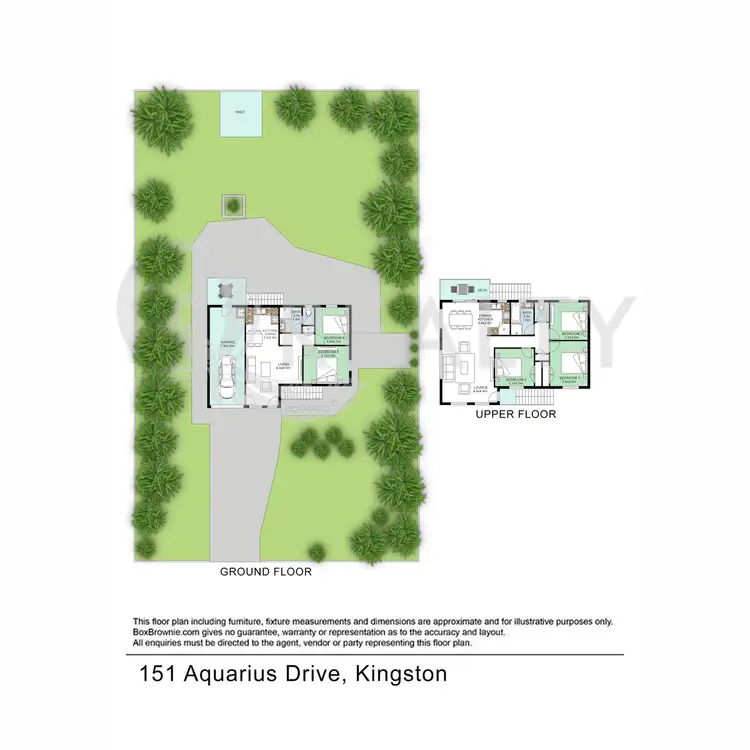 Floorplan of Homely house listing, 151 Aquarius Drive, Kingston QLD 4114