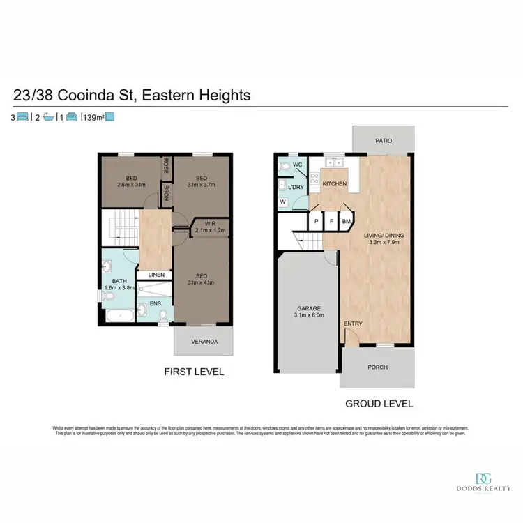 Floorplan of Homely townhouse listing, 23/38 Cooinda Street, Eastern Heights QLD 4305