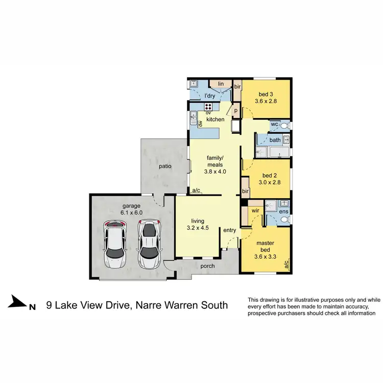 Floorplan of Homely house listing, 9 Lake View Drive, Narre Warren South VIC 3805