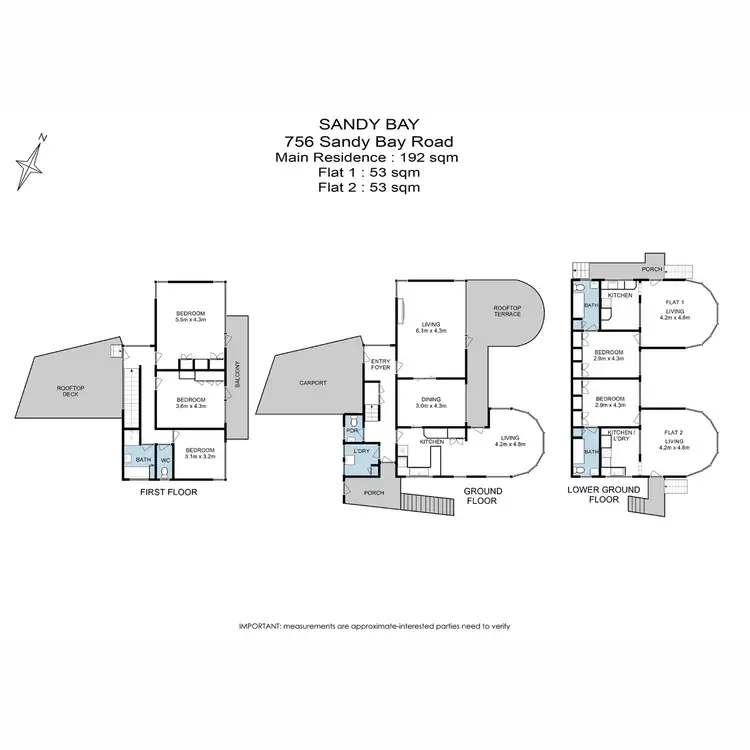 Floorplan of Homely house listing, 756 Sandy Bay Road, Sandy Bay TAS 7005