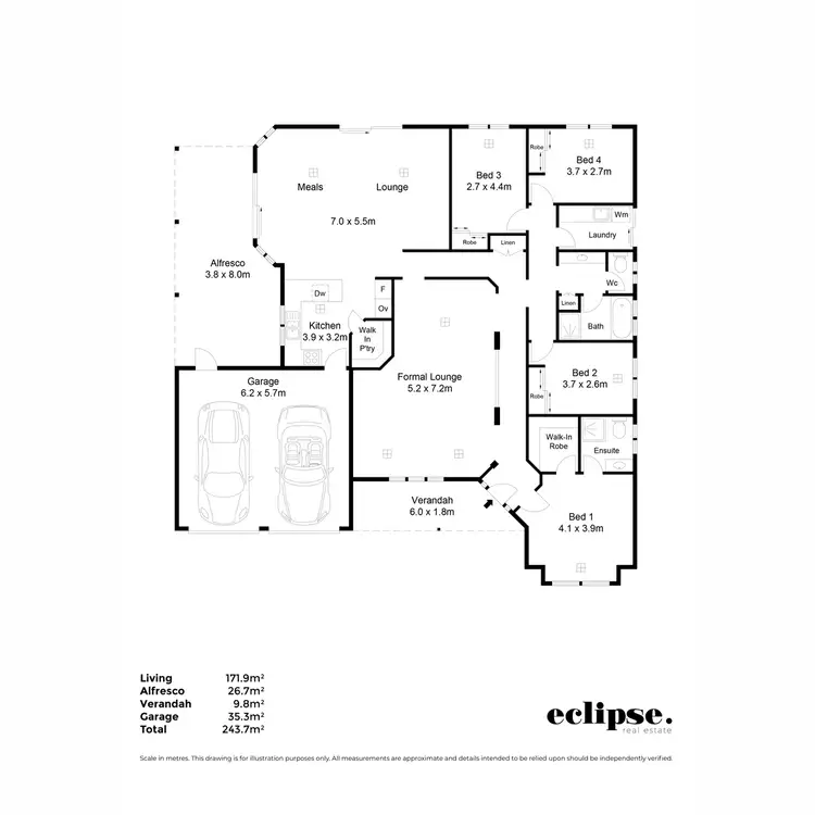 Floorplan of Homely house listing, 1 Greenfinch Place, Mawson Lakes SA 5095