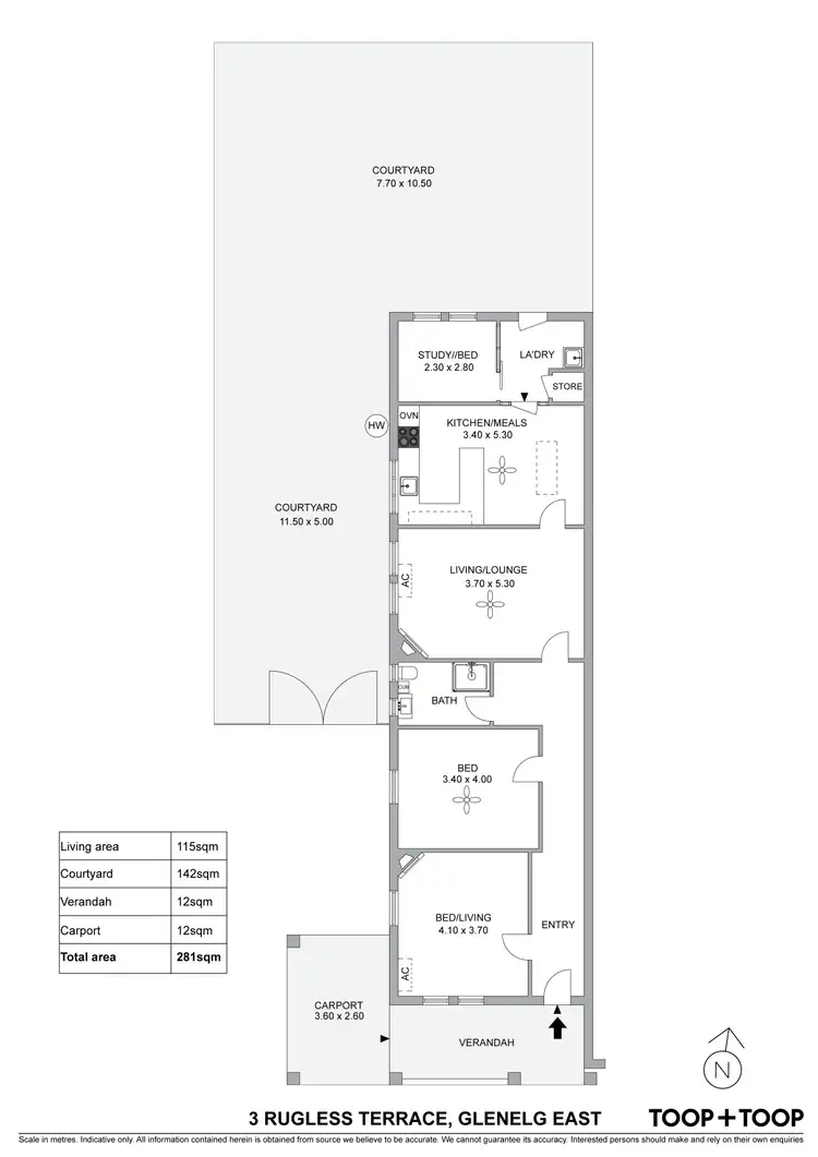 Floorplan of Homely house listing, 3 Rugless Terrace, Glenelg East SA 5045