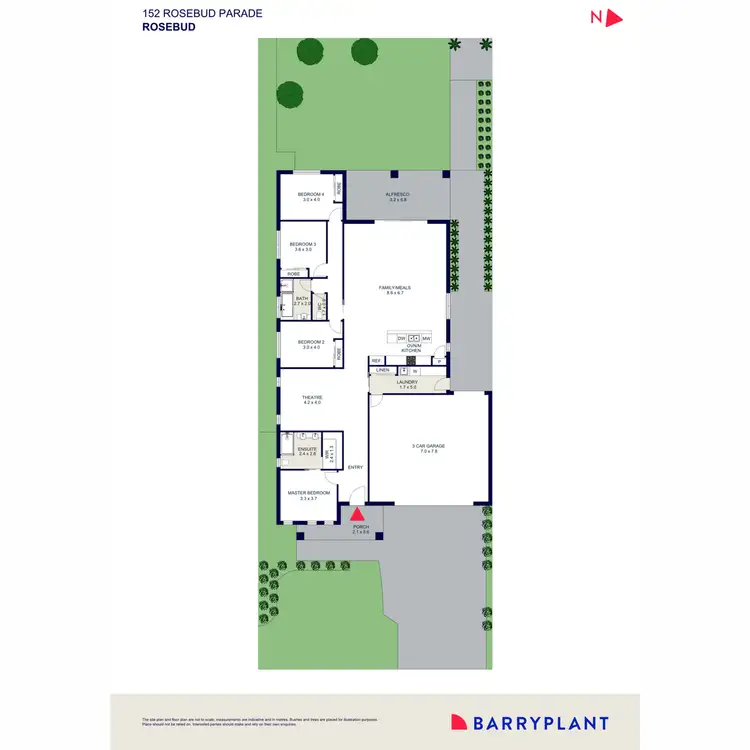 Floorplan of Homely house listing, 152 Rosebud Parade, Rosebud VIC 3939