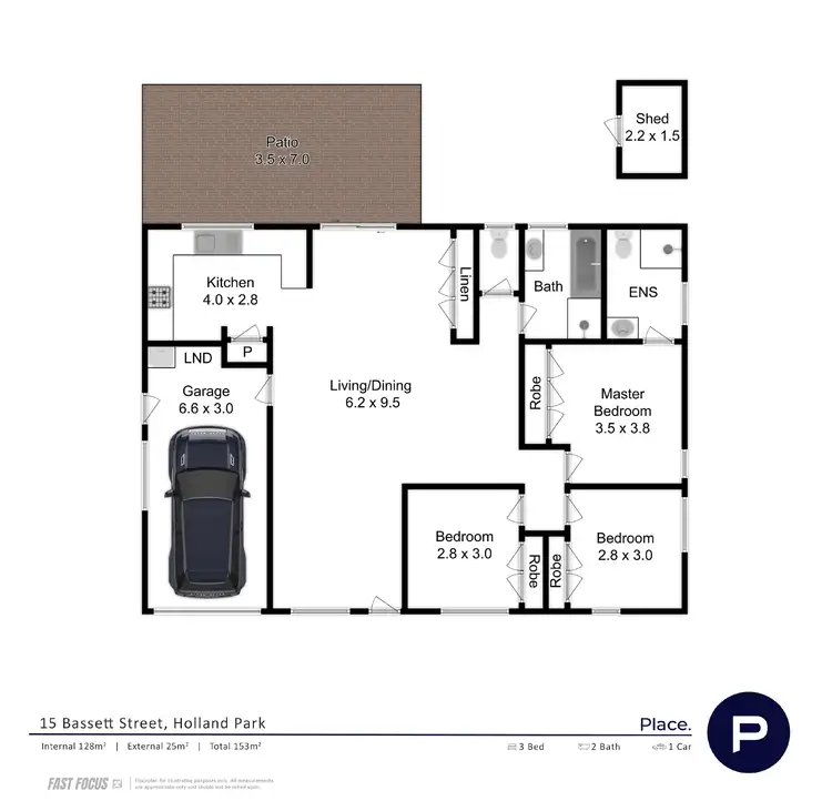 Floorplan of Homely house listing, 15 Bassett Street, Holland Park QLD 4121