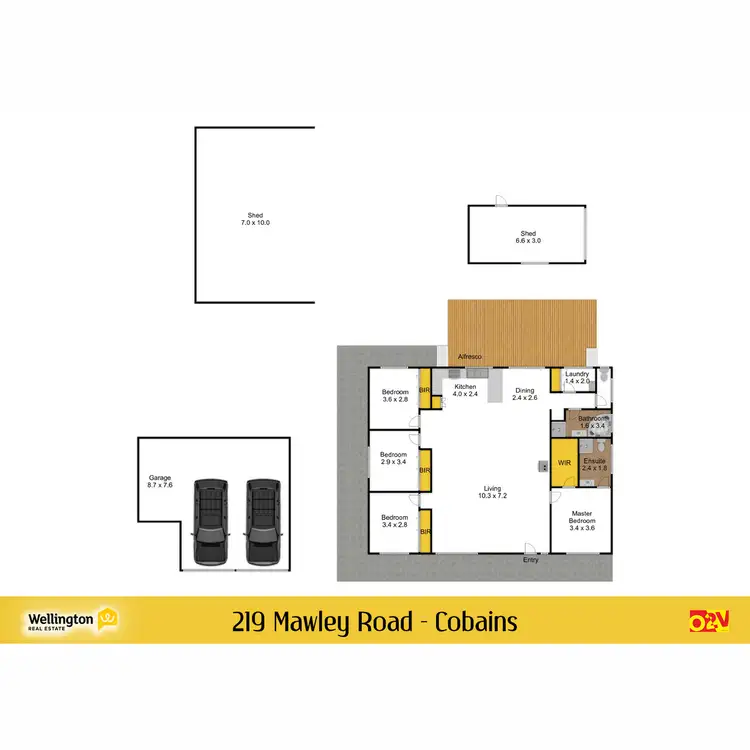 Floorplan of Homely rural property listing, 219 Mawley Road, Cobains VIC 3851