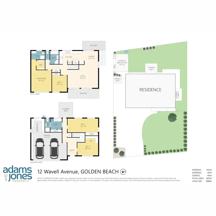 Floorplan of Homely house listing, 12 Wavell Avenue, Golden Beach QLD 4551