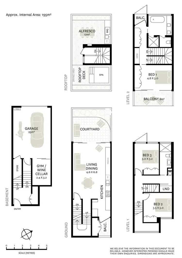 Floorplan of Homely terrace listing, 63 William Lane, Alexandria NSW 2015