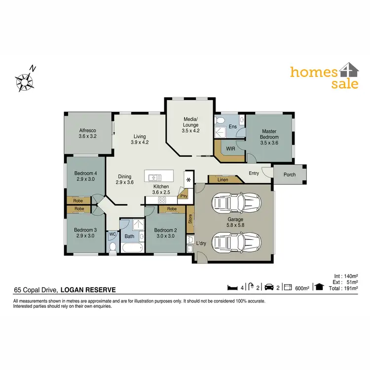 Floorplan of Homely house listing, 65 Copal Drive, Logan Reserve QLD 4133