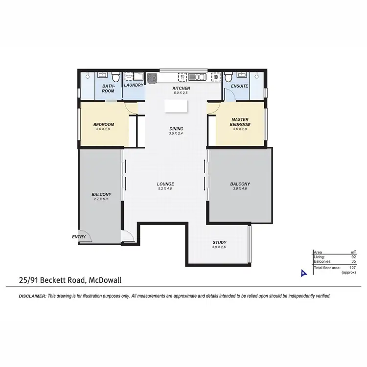 Floorplan of Homely unit listing, 25/91 Beckett Road, Mcdowall QLD 4053