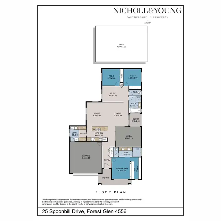 Floorplan of Homely house listing, 25 Spoonbill Drive, Forest Glen QLD 4556