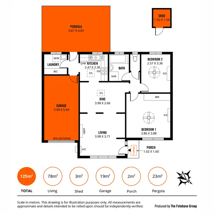 Floorplan of Homely unit listing, 2 Robert Court, Salisbury SA 5108