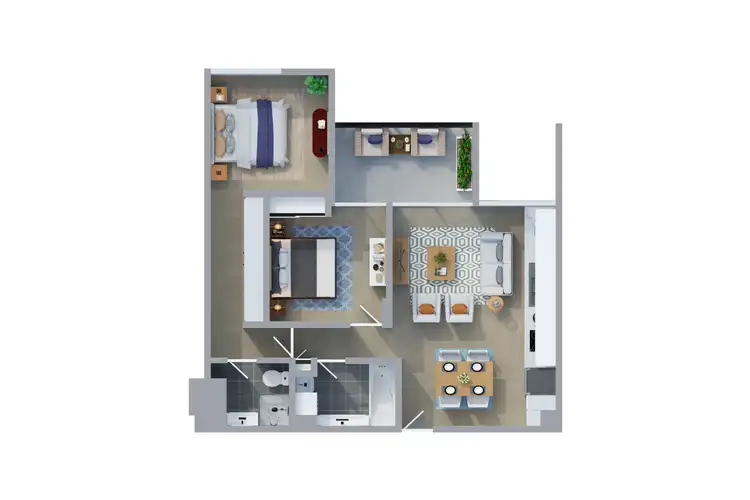 Floorplan of Homely unit listing, 613/82 Alfred Street, Fortitude Valley QLD 4006
