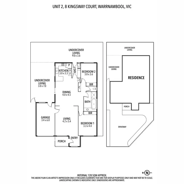 Floorplan of Homely house listing, 2/8 Kingsway Court, Warrnambool VIC 3280