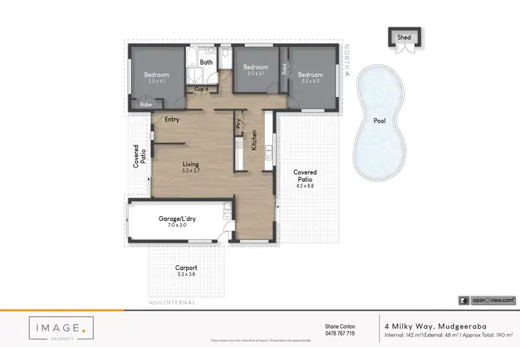 Floorplan of Homely house listing, 4 Milky Way, Mudgeeraba QLD 4213