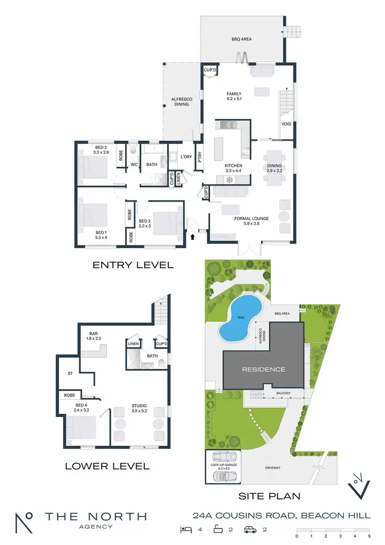 Floorplan of Homely house listing, 24A Cousins Road, Beacon Hill NSW 2100