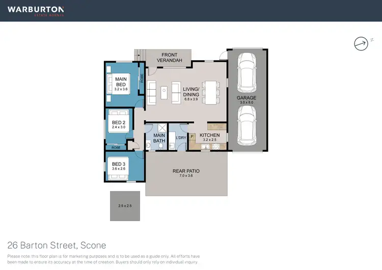 Floorplan of Homely house listing, 26 Barton Street, Scone NSW 2337