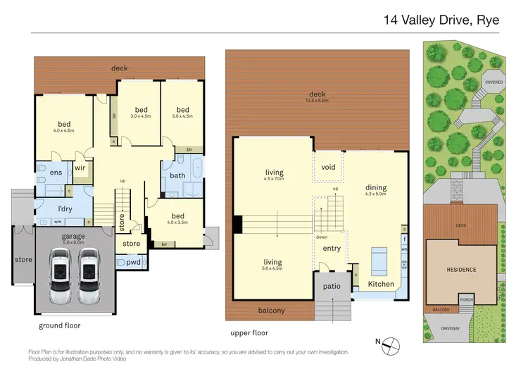 Floorplan of Homely house listing, 14 Valley Drive, Rye VIC 3941