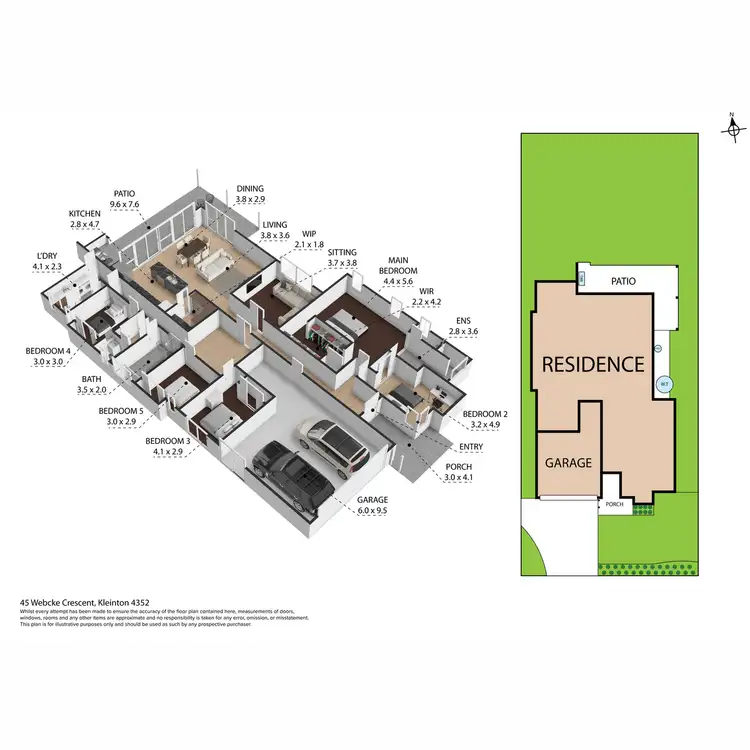 Floorplan of Homely house listing, 45 Webcke Crescent, Kleinton QLD 4352